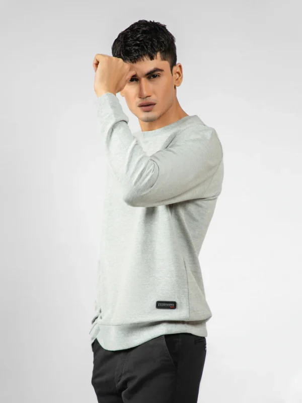 Heather Grey Long Sleeve Crewneck Sweatshirt
