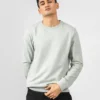 Heather Grey Long Sleeve Crewneck Sweatshirt